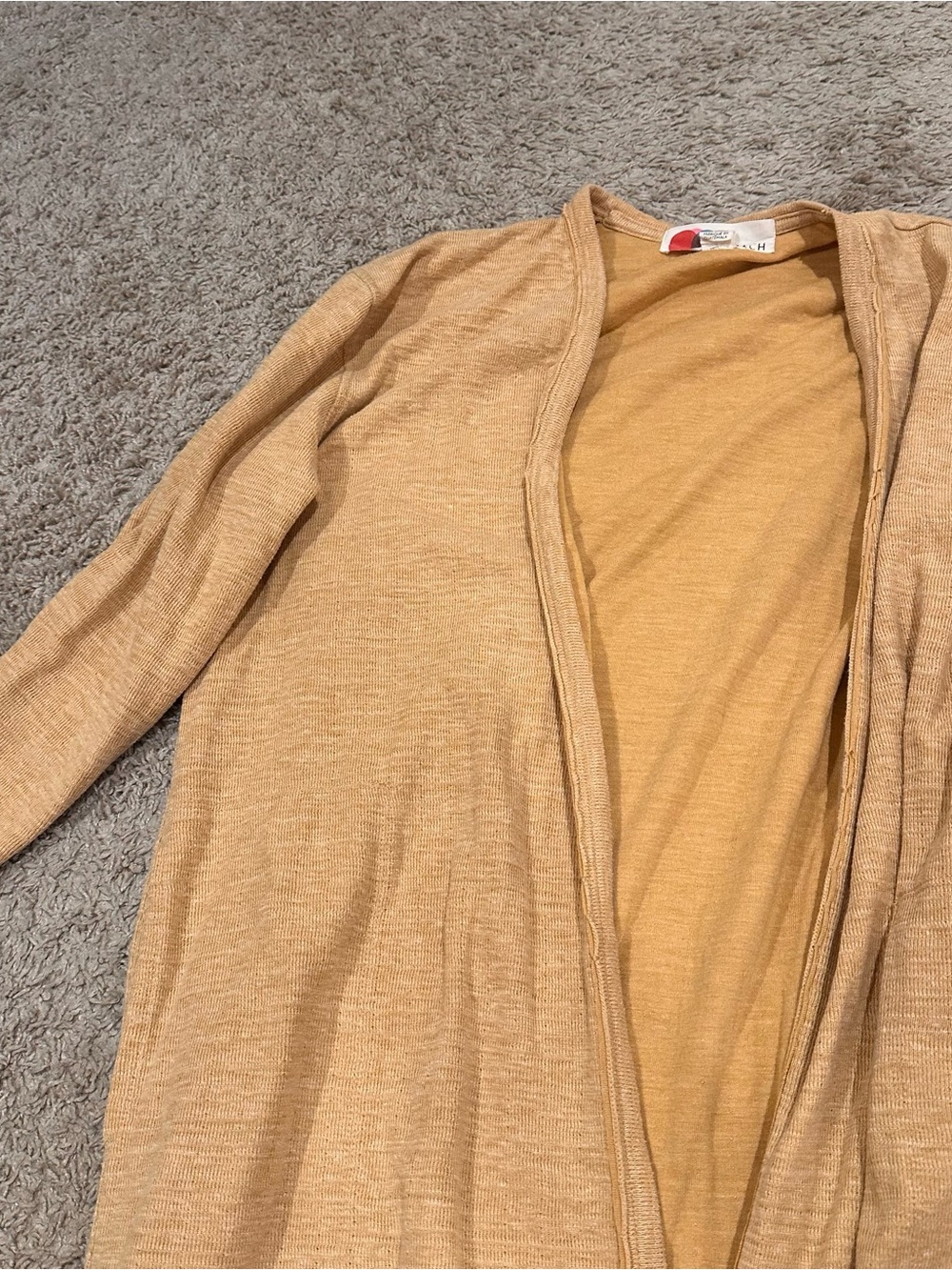 Free People Long line open front cardigan